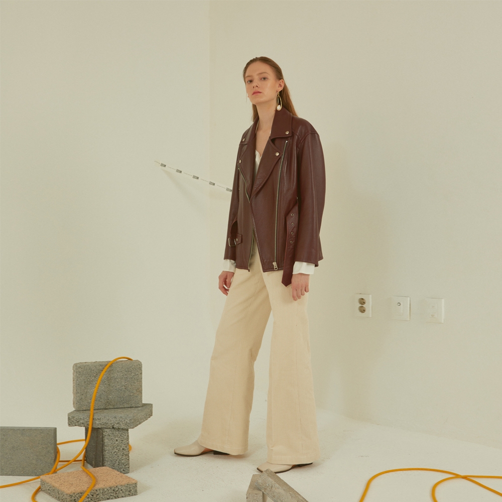 WIZWID:위즈위드 - [MUSEE:뮤제][신상 10%세일+5%쿠폰]Flore Corduroy Trousers _ Ivory WIZWID