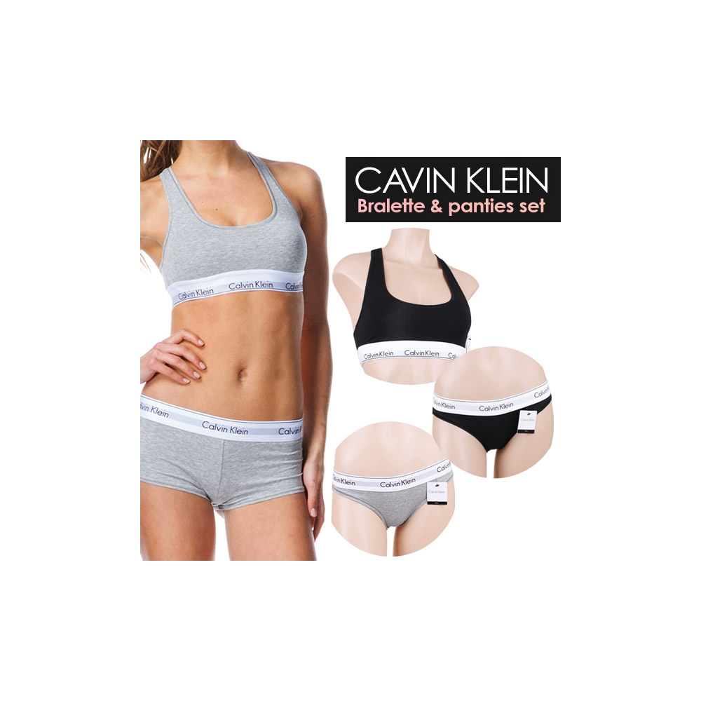 WIZWID:위즈위드 - [Calvin Klein:캘빈클라인][캘빈클라인 언더웨어] 여성 브라+팬티2장세트 2종 택 WIZWID