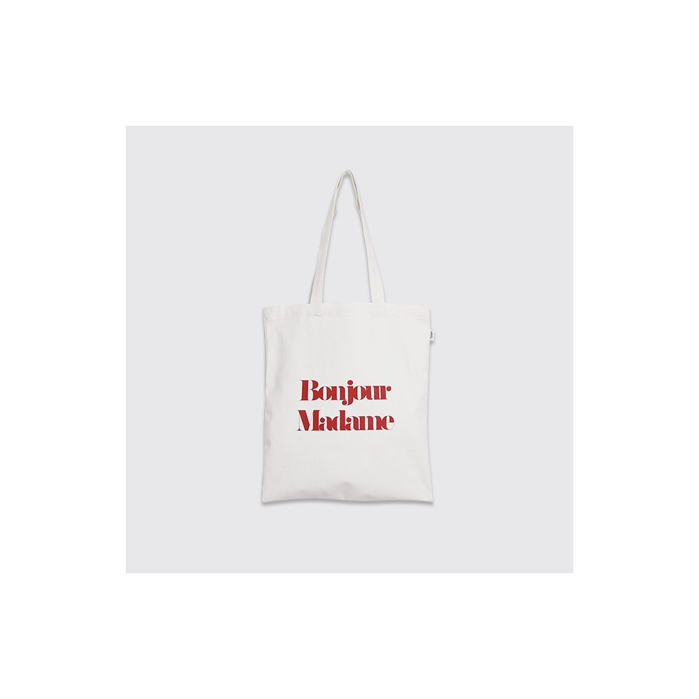 WIZWID:위즈위드 - [salon de byme:살롱드바이미]Bonjour , Madame Ecobag (화이트) WIZWID