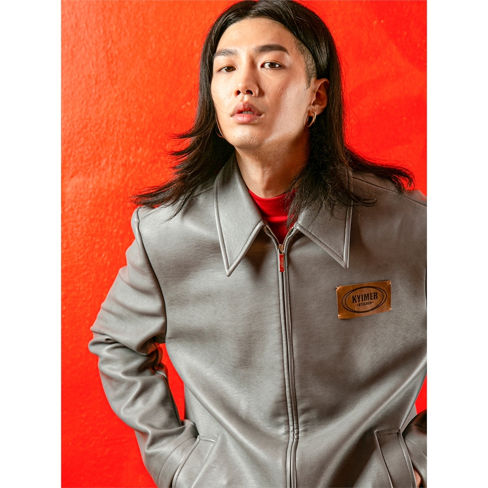 WIZWID:위즈위드 - [KYIMER:카이머][카이쇼] RETRO SIMPLE JACKET_grey WIZWID