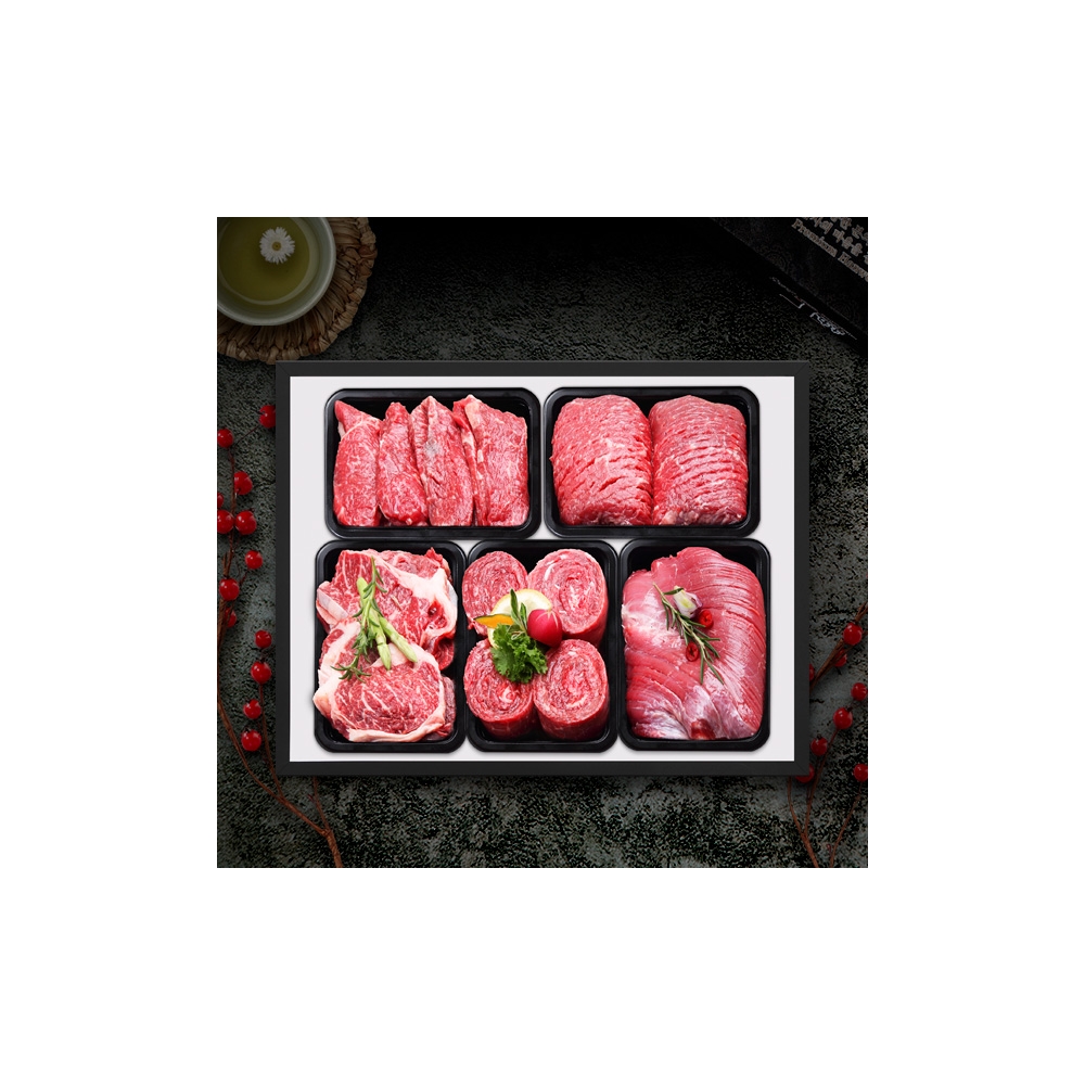 WIZWID:위즈위드 - [Yuwon Meat:㈜유원미트코리아][횡성청정한우] 고운누리 정육세트1호(3.5kg) WIZWID