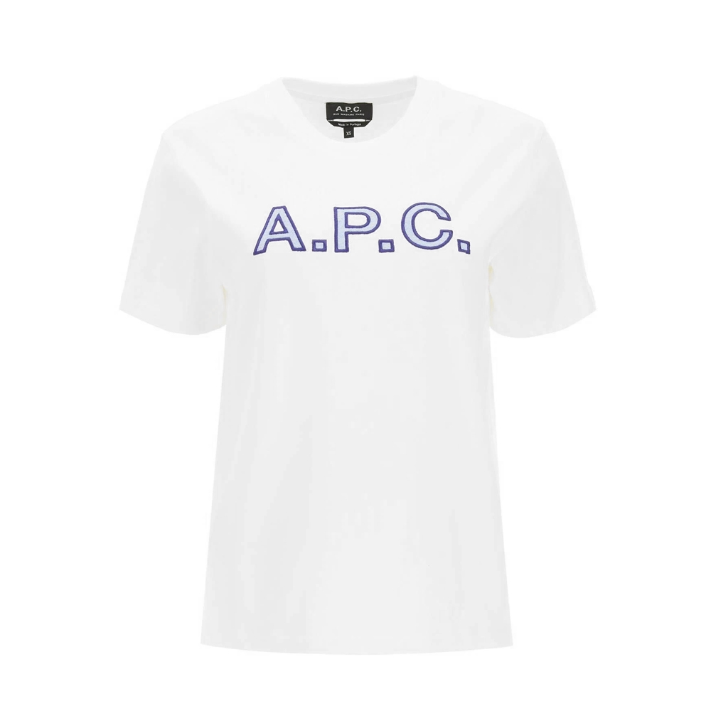 WIZWID:위즈위드 - [A.P.C.:아페세]21FW 여성 리타 로고 자수 티셔츠 COESQ F26062 AAC WIZWID
