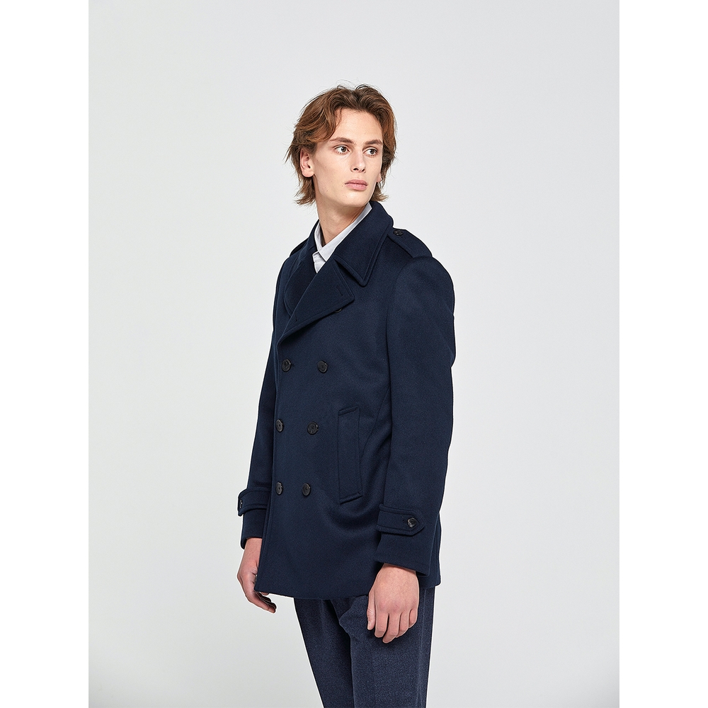 WIZWID:위즈위드 - [Solew:소루]Pea Coat_Dark Navy WIZWID