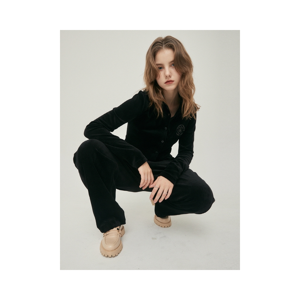 WIZWID:위즈위드 - [LARTIGENT:라티젠][10%할인+5%쿠폰]LO VELOUR JOGGER PANTS(BLACK) WIZWID